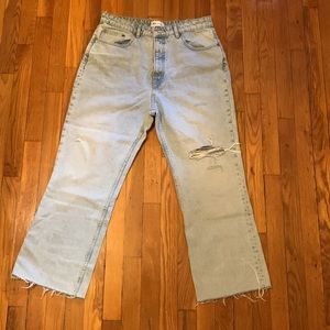 Zara ripped jeans